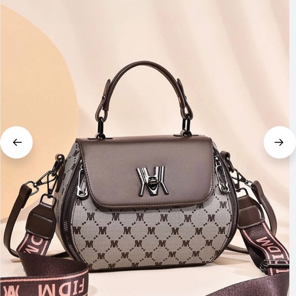 Source Unknown Handbags - Chocolate Monogram Mini Top-Handle Crossbody